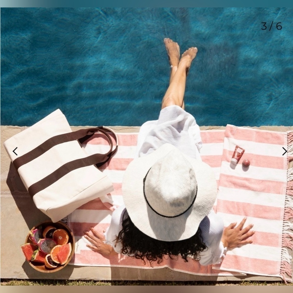 Le Bar Marche | La Plage Beach Tote- NWT - Picture 6 of 8